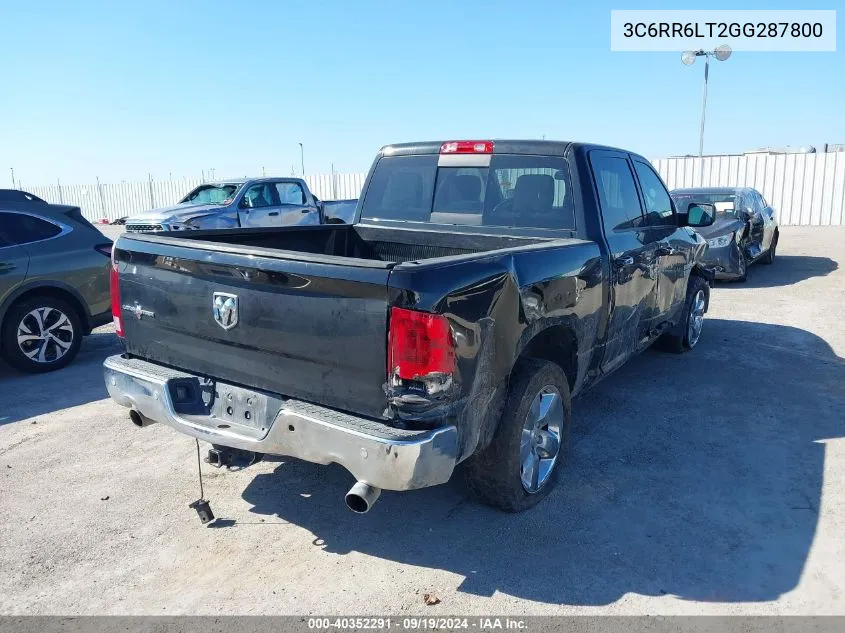 2016 Ram 1500 Lone Star VIN: 3C6RR6LT2GG287800 Lot: 40352291