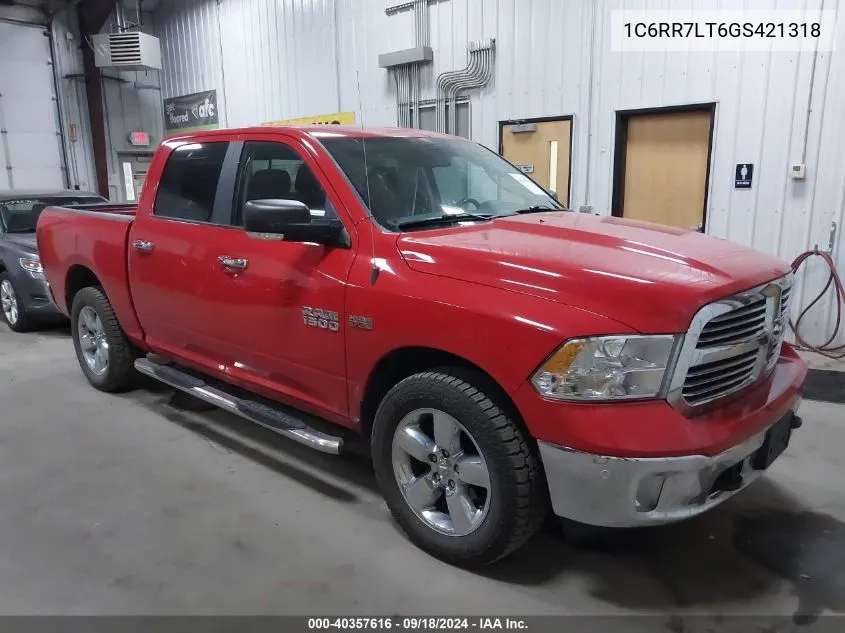 2016 Ram 1500 Slt VIN: 1C6RR7LT6GS421318 Lot: 40357616