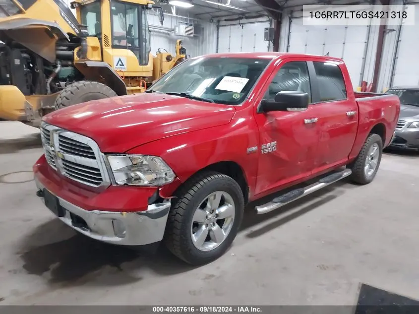 2016 Ram 1500 Slt VIN: 1C6RR7LT6GS421318 Lot: 40357616