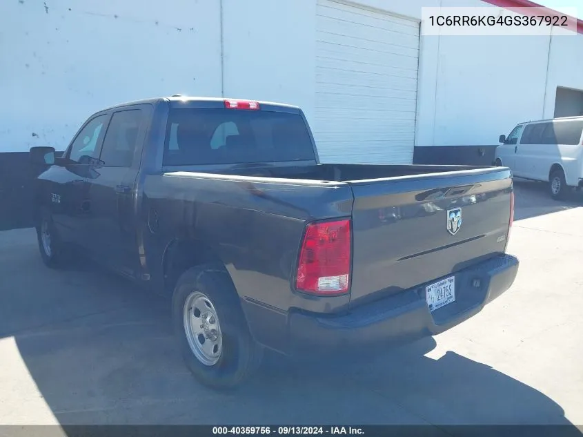 1C6RR6KG4GS367922 2016 Ram 1500 Tradesman