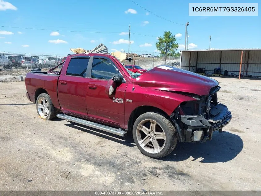 2016 Ram 1500 Sport VIN: 1C6RR6MT7GS326405 Lot: 40373708