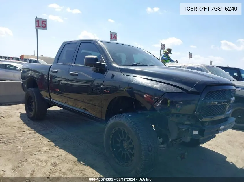 2016 Ram 1500 Express VIN: 1C6RR7FT7GS16240 Lot: 40374395