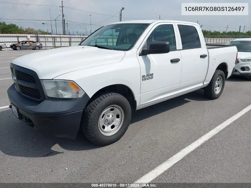 2016 Ram 1500 Tradesman VIN: 1C6RR7KG8GS126497 Lot: 40378010