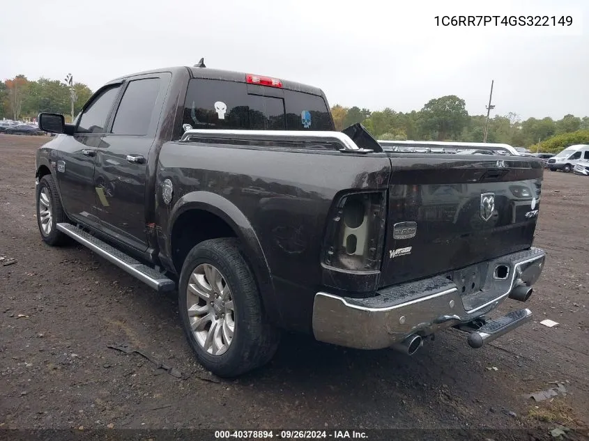 1C6RR7PT4GS322149 2016 Ram 1500 Longhorn