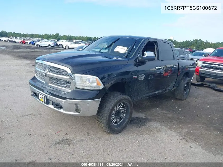 2016 Ram 1500 Longhorn VIN: 1C6RR7PT5GS100672 Lot: 40384161