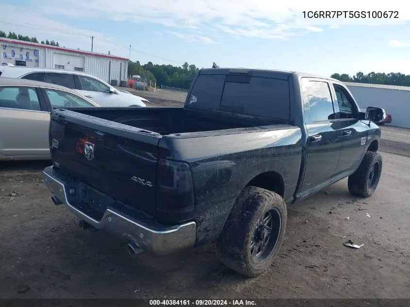 2016 Ram 1500 Longhorn VIN: 1C6RR7PT5GS100672 Lot: 40384161