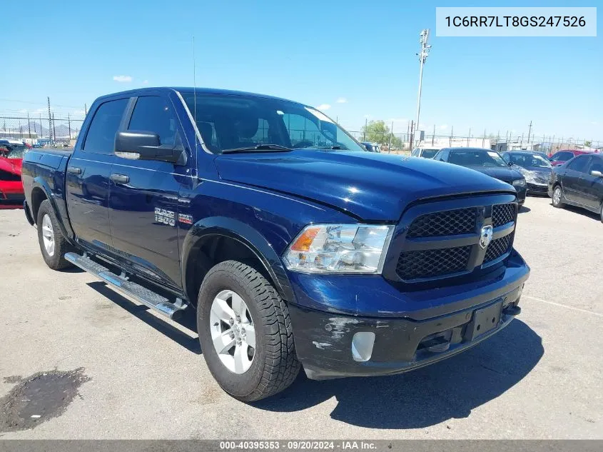 2016 Ram 1500 Outdoorsman VIN: 1C6RR7LT8GS247526 Lot: 40395353