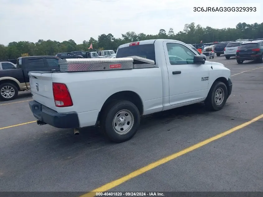 3C6JR6AG3GG329393 2016 Ram 1500 Tradesman