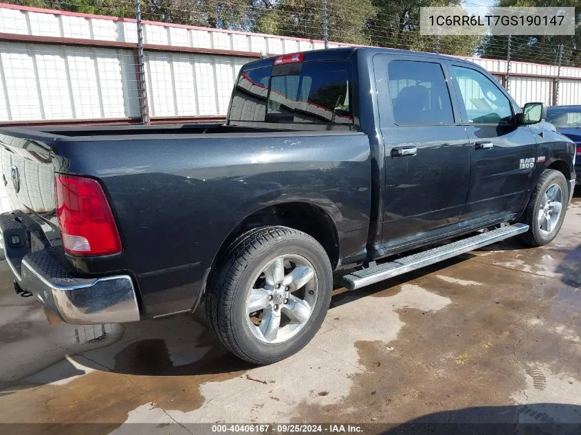 1C6RR6LT7GS190147 2016 Ram 1500 Lone Star