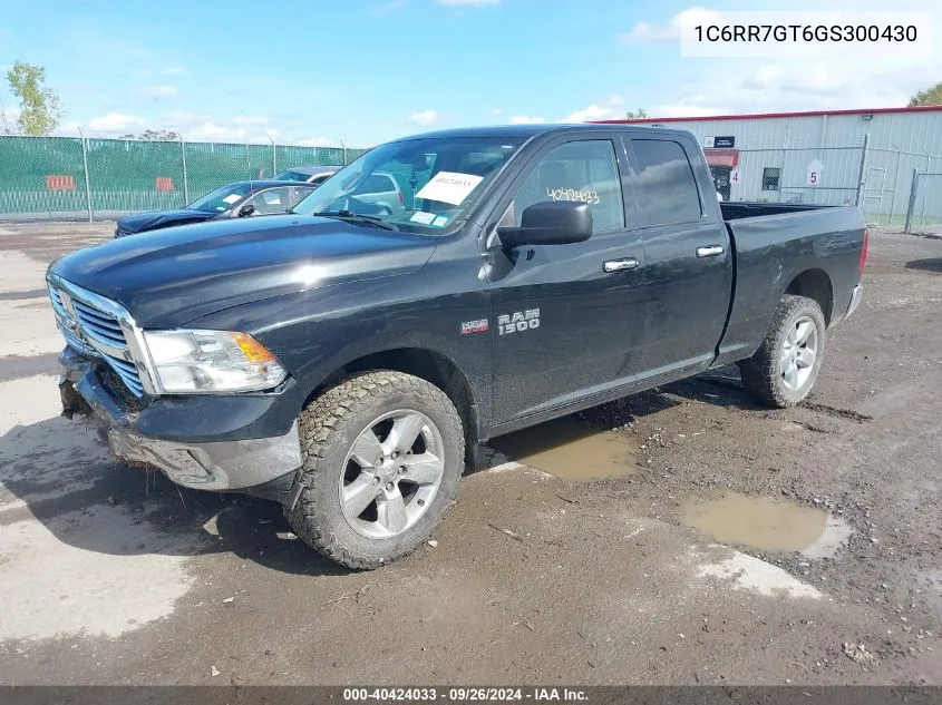 2016 Ram 1500 Big Horn VIN: 1C6RR7GT6GS300430 Lot: 40424033