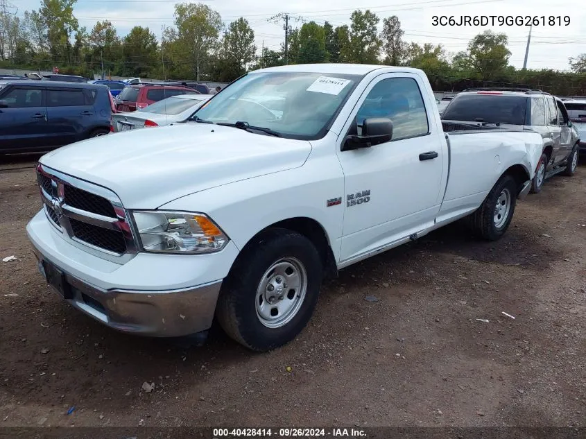 2016 Ram 1500 Tradesman VIN: 3C6JR6DT9GG261819 Lot: 40428414