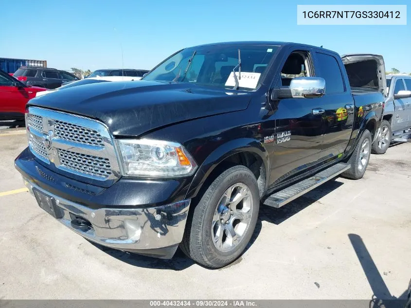 2016 Ram 1500 Laramie VIN: 1C6RR7NT7GS330412 Lot: 40432434