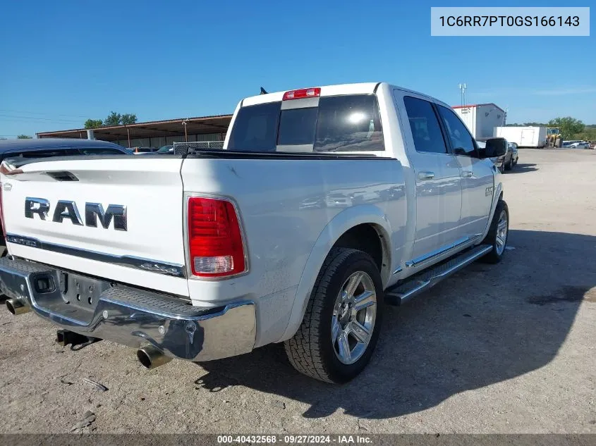 2016 Ram 1500 Longhorn Limited VIN: 1C6RR7PT0GS166143 Lot: 40432568