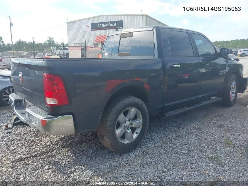 1C6RR6LT4GS195063 2016 Ram 1500 Big Horn