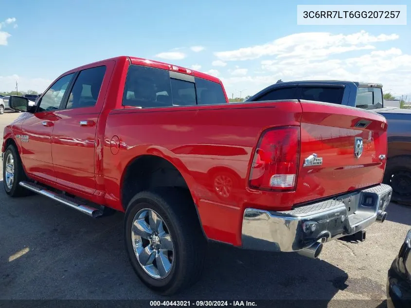 3C6RR7LT6GG207257 2016 Ram 1500 Big Horn