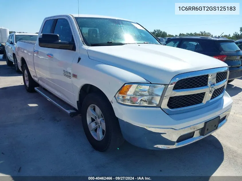 1C6RR6GT2GS125183 2016 Ram 1500 Slt