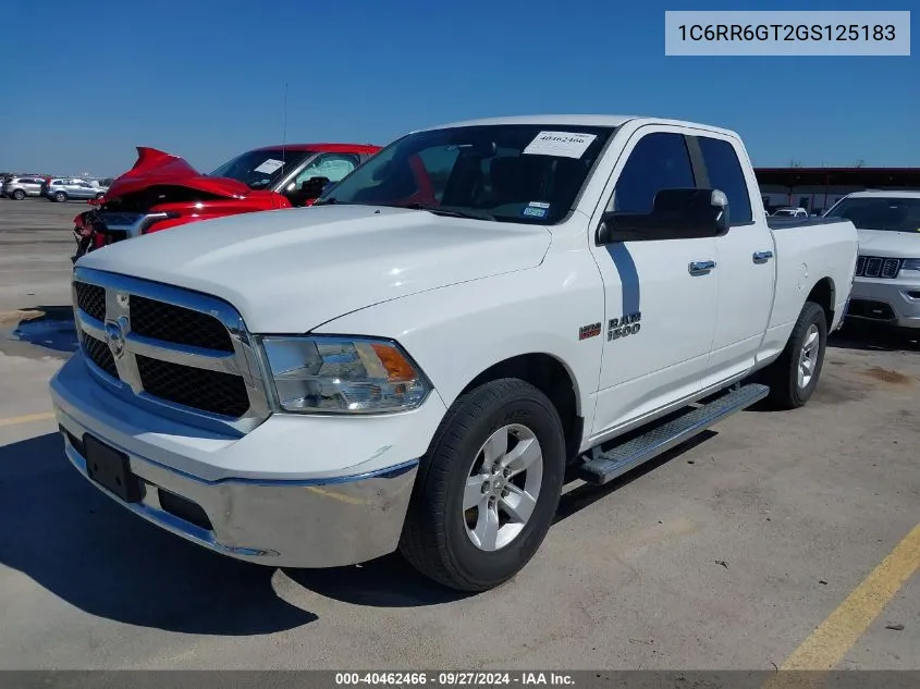 1C6RR6GT2GS125183 2016 Ram 1500 Slt