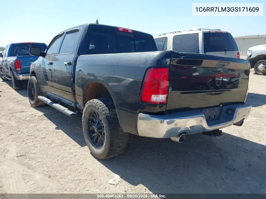 2016 Ram 1500 Lone Star VIN: 1C6RR7LM3GS171609 Lot: 40463263