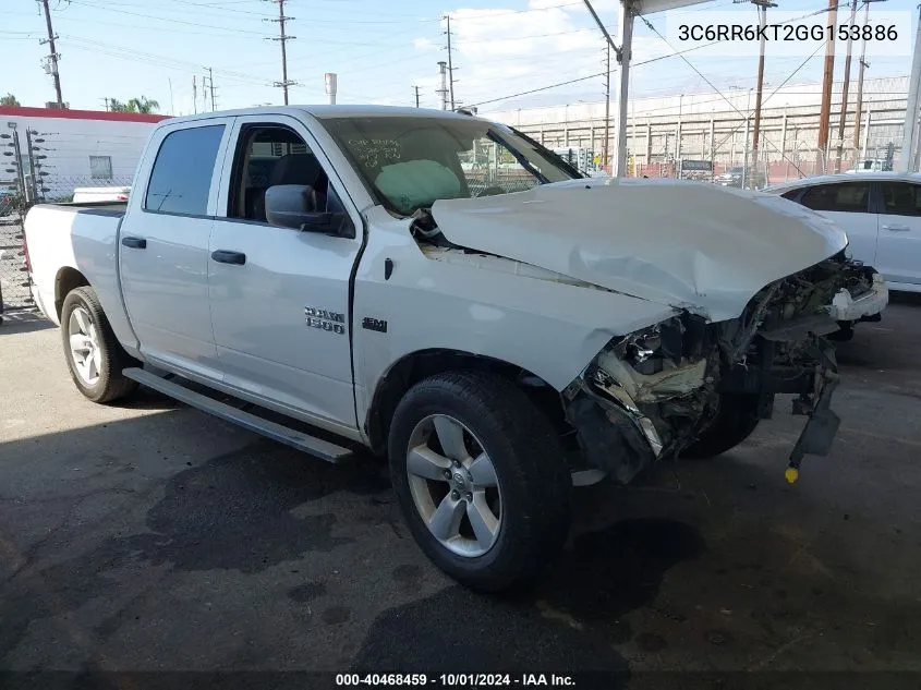 2016 Ram 1500 Express VIN: 3C6RR6KT2GG153886 Lot: 40468459