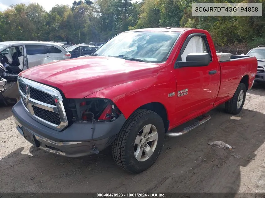 3C6JR7DT4GG194858 2016 Ram 1500 Tradesman