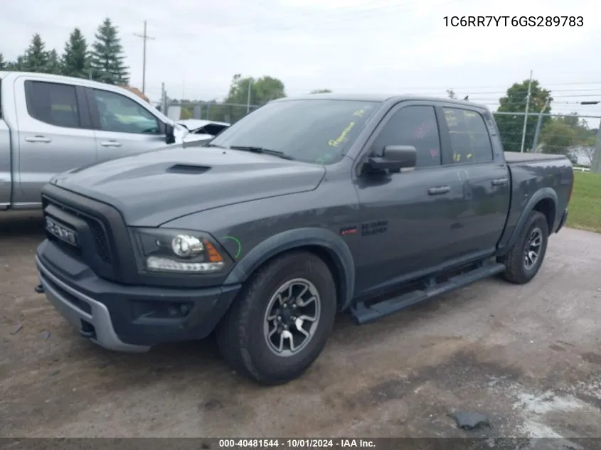 2016 Ram 1500 Rebel VIN: 1C6RR7YT6GS289783 Lot: 40481544