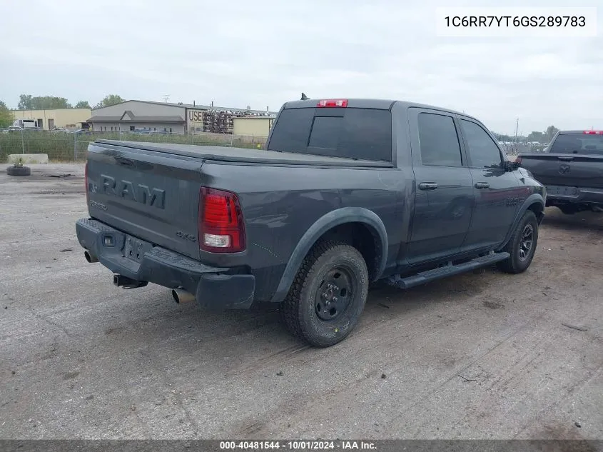 2016 Ram 1500 Rebel VIN: 1C6RR7YT6GS289783 Lot: 40481544