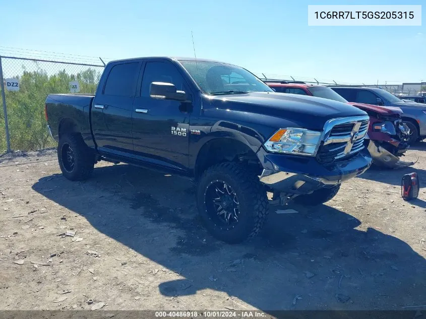 1C6RR7LT5GS205315 2016 Ram 1500 Lone Star