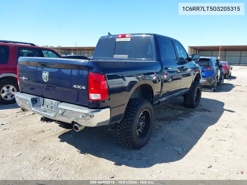 2016 Ram 1500 Lone Star VIN: 1C6RR7LT5GS205315 Lot: 40486918