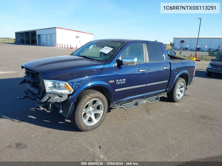 2016 Ram 1500 Laramie VIN: 1C6RR7NTXGS113291 Lot: 40488236