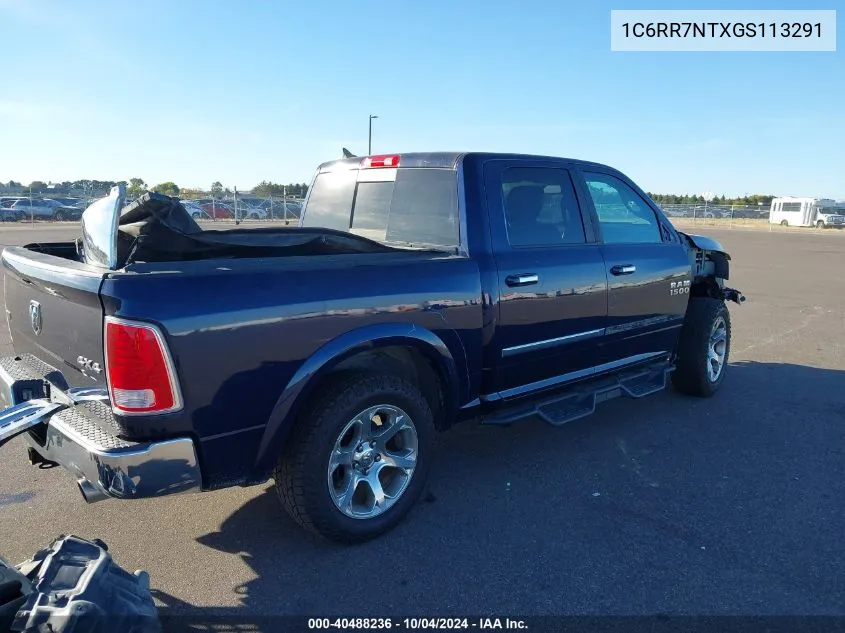 2016 Ram 1500 Laramie VIN: 1C6RR7NTXGS113291 Lot: 40488236