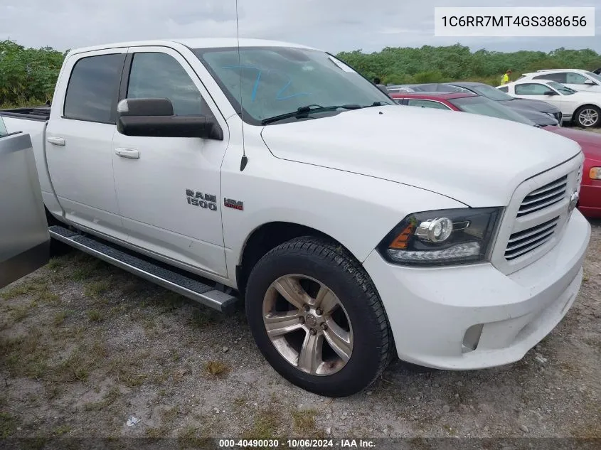 2016 Ram 1500 Sport VIN: 1C6RR7MT4GS388656 Lot: 40490030