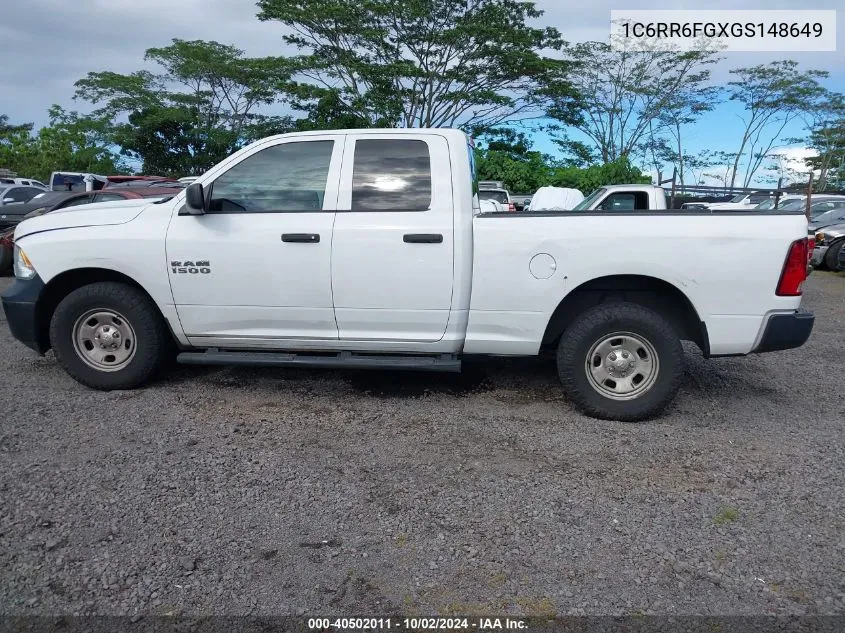 1C6RR6FGXGS148649 2016 Ram 1500 Tradesman