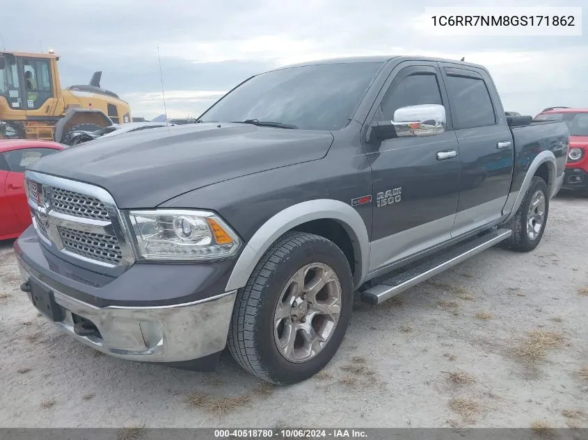 2016 Ram 1500 Laramie VIN: 1C6RR7NM8GS171862 Lot: 40518780