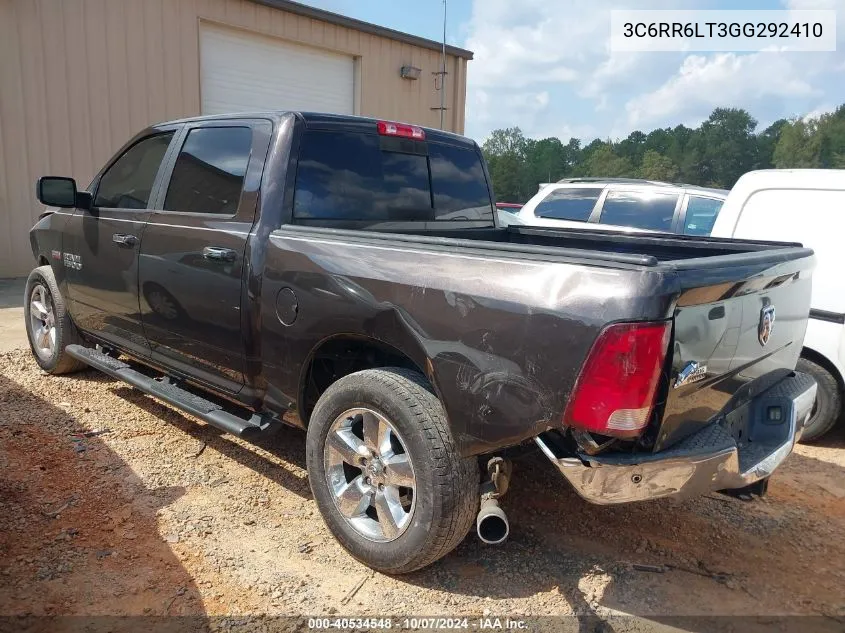 2016 Ram 1500 Big Horn VIN: 3C6RR6LT3GG292410 Lot: 40534548