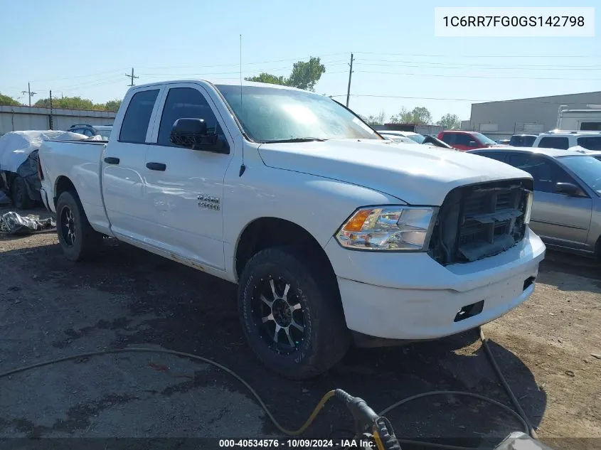 2016 Ram 1500 Tradesman VIN: 1C6RR7FG0GS142798 Lot: 40534576