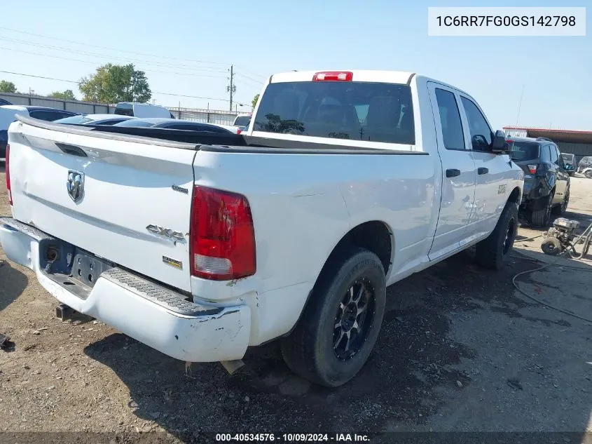 2016 Ram 1500 Tradesman VIN: 1C6RR7FG0GS142798 Lot: 40534576