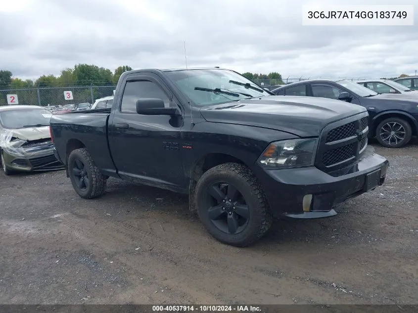 2016 Ram 1500 Express VIN: 3C6JR7AT4GG183749 Lot: 40537914