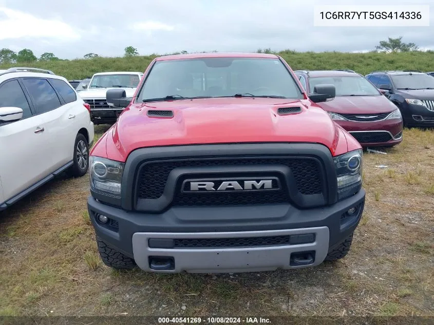 2016 Ram 1500 Rebel VIN: 1C6RR7YT5GS414336 Lot: 40541269