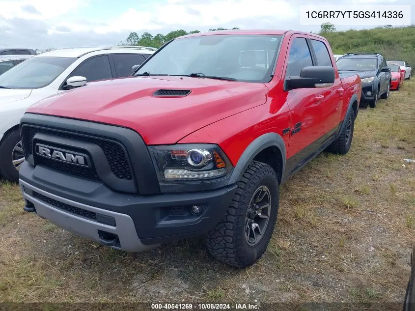 2016 Ram 1500 Rebel VIN: 1C6RR7YT5GS414336 Lot: 40541269