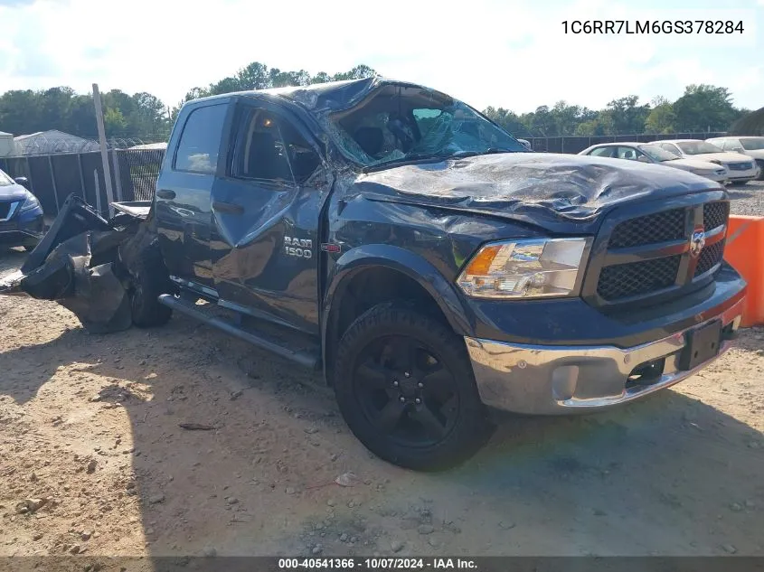 2016 Ram 1500 Slt VIN: 1C6RR7LM6GS378284 Lot: 40541366