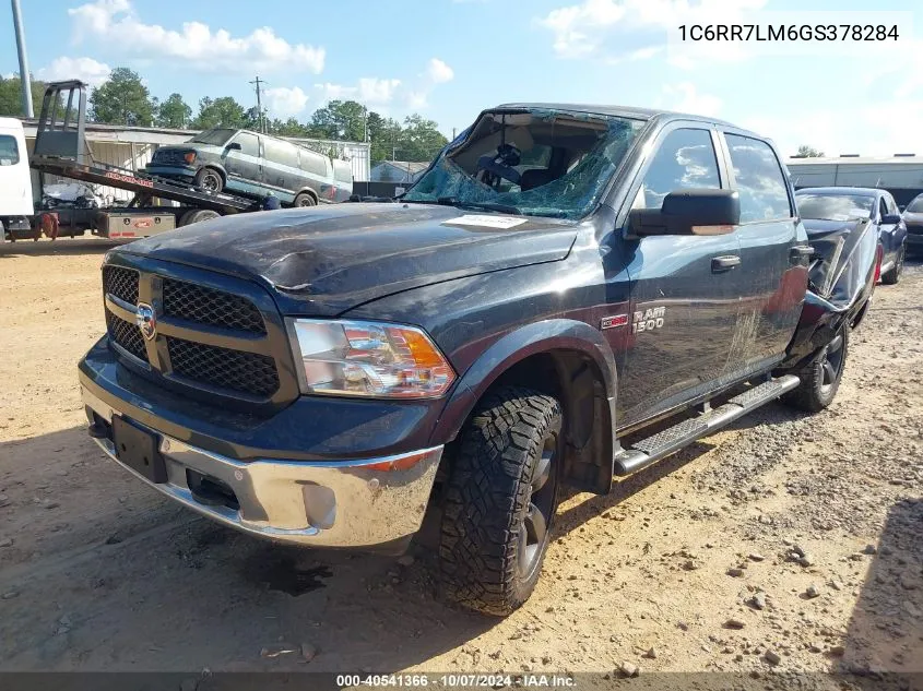 1C6RR7LM6GS378284 2016 Ram 1500 Slt