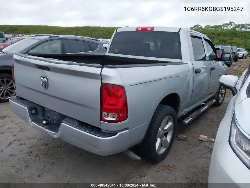 2016 Ram 1500 Express VIN: 1C6RR6KG8GS195247 Lot: 40542341