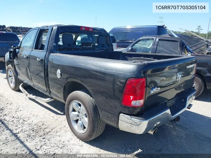 2016 Ram 1500 Slt VIN: 1C6RR7GT7GS305104 Lot: 40547496