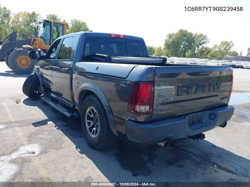 2016 Ram 1500 Rebel VIN: 1C6RR7YT9GS239458 Lot: 40549587