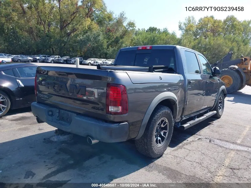 2016 Ram 1500 Rebel VIN: 1C6RR7YT9GS239458 Lot: 40549587