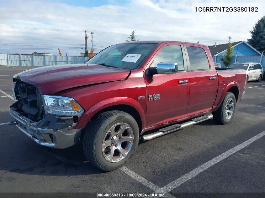 2016 Ram 1500 Laramie VIN: 1C6RR7NT2GS380182 Lot: 40559313