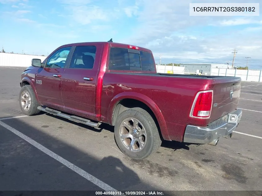 2016 Ram 1500 Laramie VIN: 1C6RR7NT2GS380182 Lot: 40559313