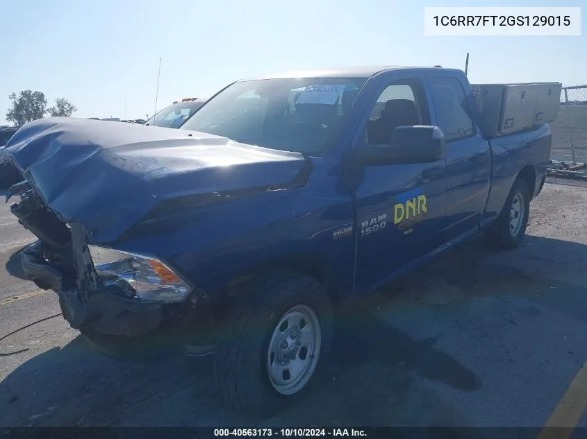 2016 Ram 1500 Tradesman VIN: 1C6RR7FT2GS129015 Lot: 40563173