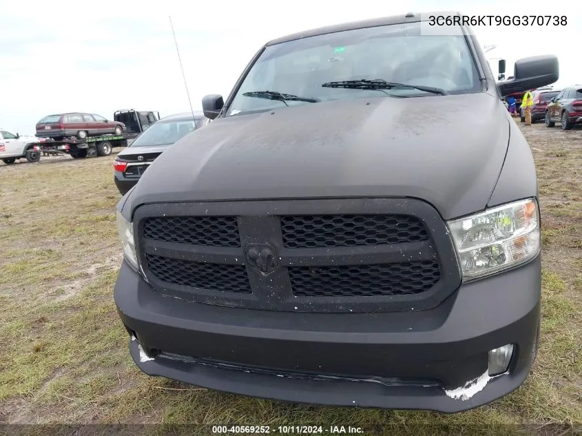 2016 Ram 1500 Express VIN: 3C6RR6KT9GG370738 Lot: 40569252