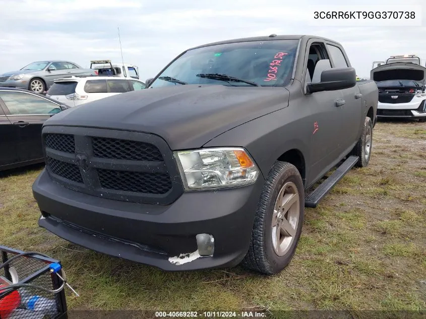 2016 Ram 1500 Express VIN: 3C6RR6KT9GG370738 Lot: 40569252